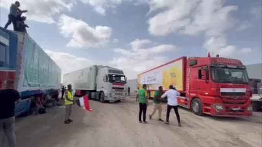Refah Sınır Kapısı’ndan Gazze’ye 14 tır daha geçti